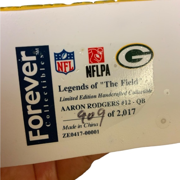 Aaron Rodgers Green Bay Packers NFL Caricature Limited Edition Bobblehead, NIB - Picture 3 of 6